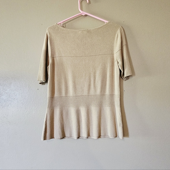 Elegant Beige Women's Top - Picture 2 of 5